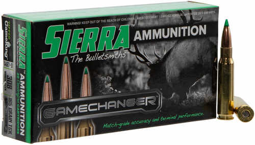 <span style="font-weight:bolder; ">308</span> Winchester 20 Rounds Ammunition Sierra 165 Grain Tipped Gameking